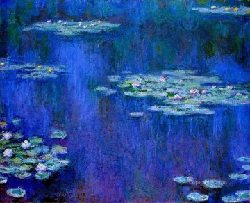  1905 Canvas - Water Lilies 1905 Claude Monet Impressionism Flowers